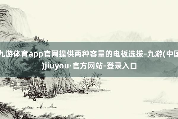 九游體育app官網提供兩種容量的電板選拔-九游(中國)jiuyou·官方網站-登錄入口