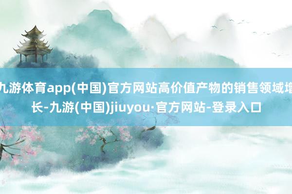 九游體育app(中國)官方網(wǎng)站高價值產(chǎn)物的銷售領(lǐng)域增長-九游(中國)jiuyou·官方網(wǎng)站-登錄入口