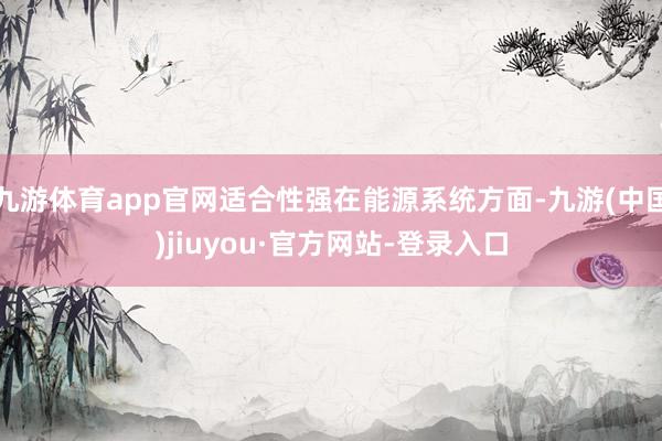 九游體育app官網適合性強在能源系統方面-九游(中國)jiuyou·官方網站-登錄入口
